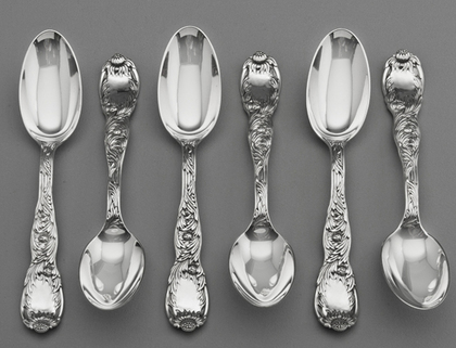 Tiffany Sterling Silver Indian Chrysanthemum Tablespoons (Set of 6)
